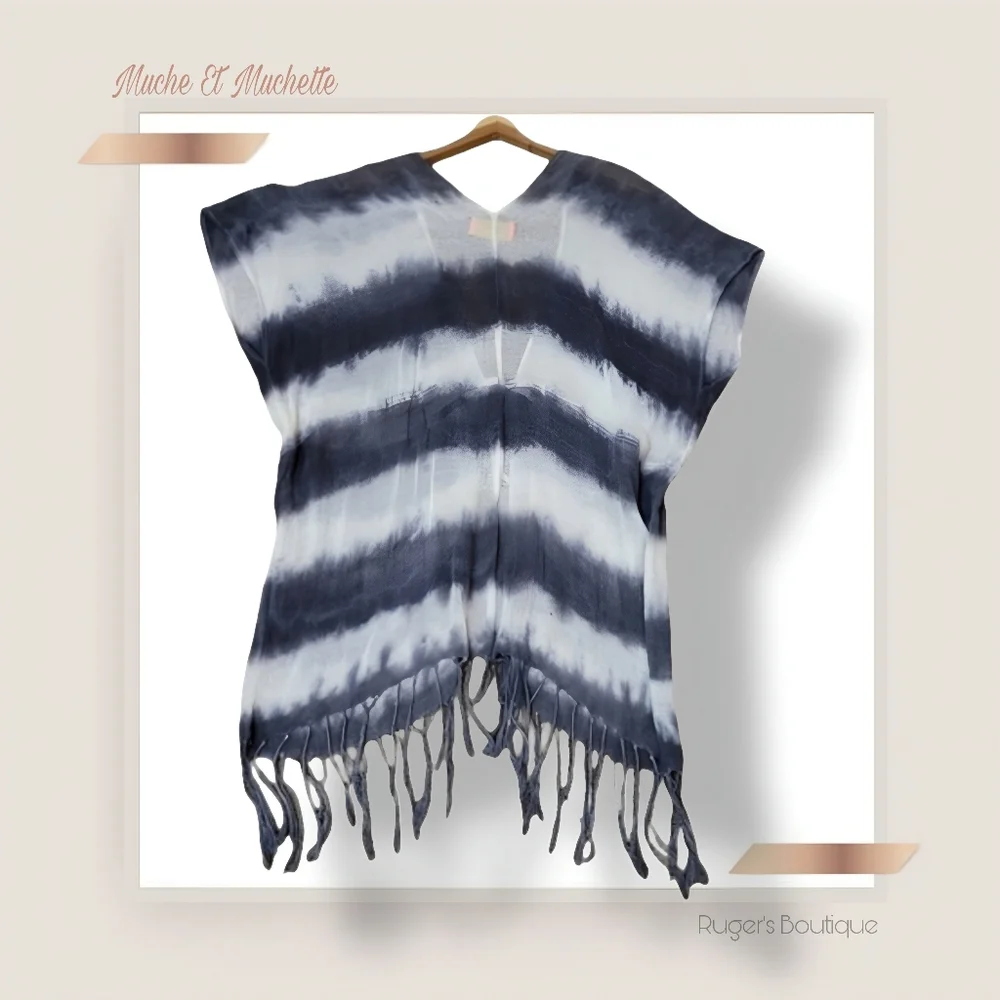 ๐ฟMuche Et Muchette Women's Boho Fringe Coverup - Picture 2 of 14